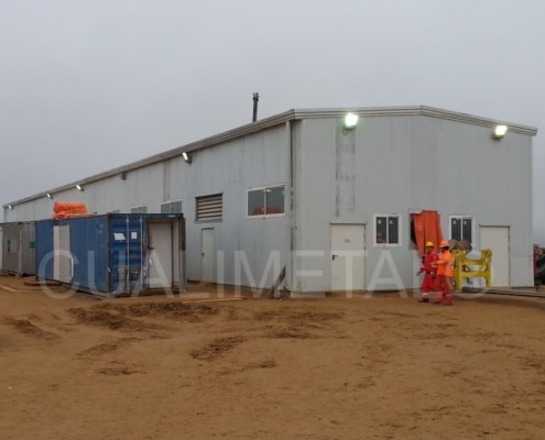 Nave industrial desmontable. 850m2 Kashagan Field (Kazajistán)