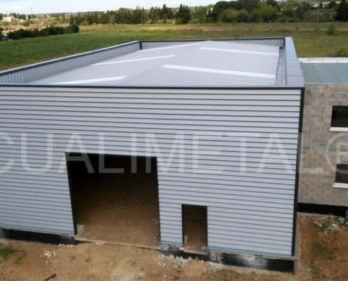Nave modular metálica. 375m2 Vauvert (Francia) Cualimetal