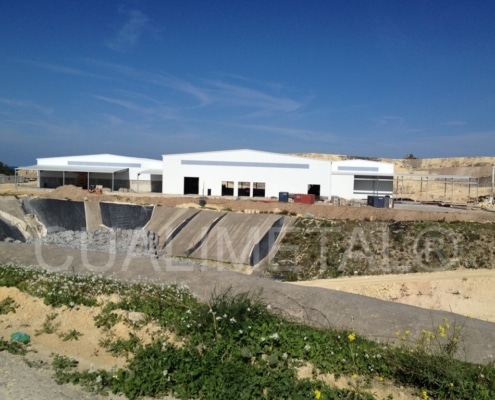Naves industriales metálicas. Planta tratamiento residuos 10500m2 Malta - Cualimetal