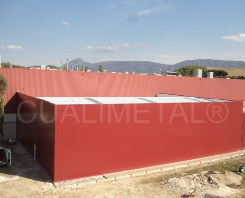08 09 2014 Ampliacion nave metalica modular complejo industrial Pamplona