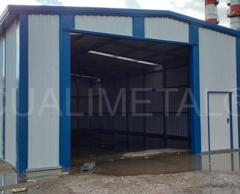 Nave modular prefabricada. 300m2 Chalampé (Francia) Cualimetal