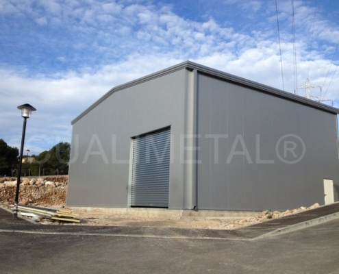 Nave metálica modular ECORAPID. Roquefort-La-Bédoule (Francia) Cualimetal