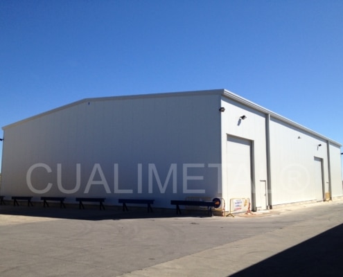 Almacén modular metálico. 840m2 Ágreda (Soria, España) Cualimetal