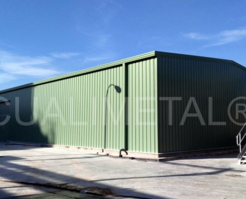 Almacén modular metálico. 578m2 Zaragoza (España) Cualimetal