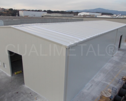 Nave metálica modular. 800m2 Canovelles (Barcelona, España) Cualimetal
