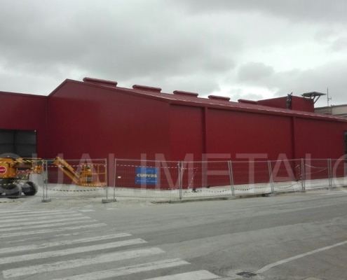 Almacén modular metálico. 740m2 Barreda (Cantabria, España) Cualimetal