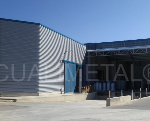 Naves metálicas modulares. 1.650m2 (Zaragoza, España) Cualimetal