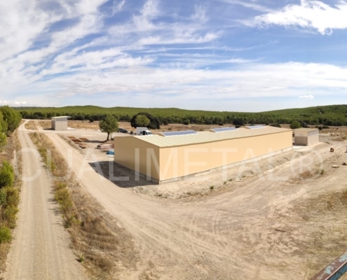 Naves metálicas prefabricadas. 625m2 San Gregorio (Zaragoza, España) Cualimetal
