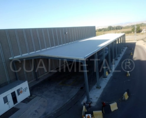 Nave industrial desmontable. 640m2 El Burgo de Ebro (Zaragoza, España) Cualimetal
