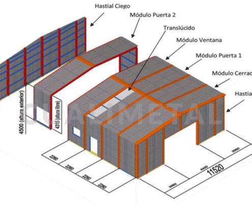 Nave industrial metálica. 133m2 (Plasencia, España) Cualimetal