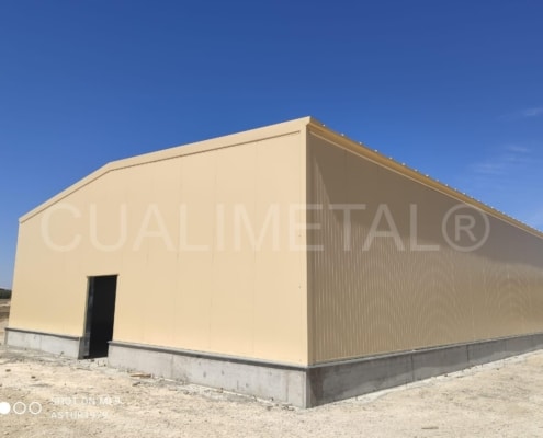 Nave industrial metálica. 500m2 San Gregorio (Zaragoza, España) Cualimetal