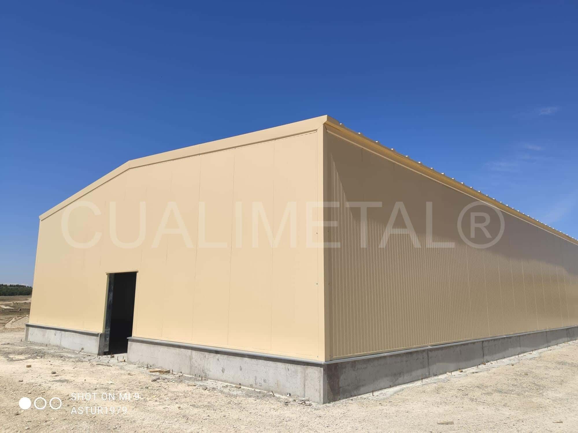 Industrial steel shelter. 500m2 San Gregorio (Zaragoza). - Cualimetal