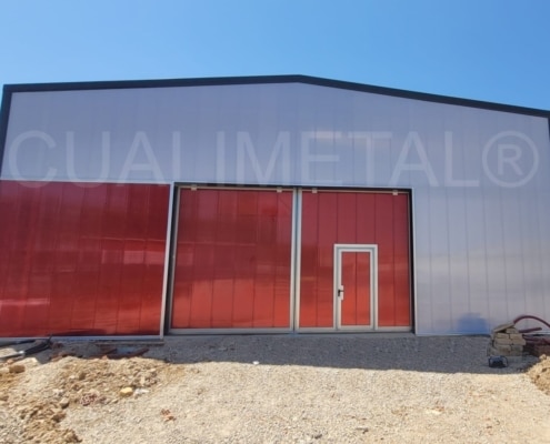 Nave prefabricada metálica. 500m2 El Casar (Guadalajara, España) Cualimetal