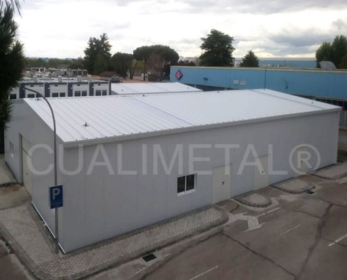 Nave prefabricada metálica. 650m2 Canillejas (Madrid, España) Cualimetal