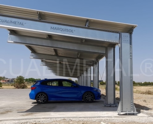 Marquesinas prefabricadas modulares. 160m2 Almudévar (Huesca, España)