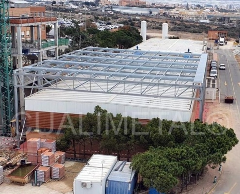 21 01 2021 Estructura de acero galvanizado. 700m2 El Ejido Almeria