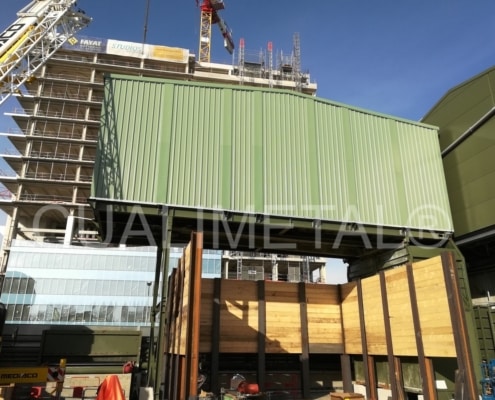 Nave metálica modular. 80m2 Courbevoie (Francia) Cualimetal