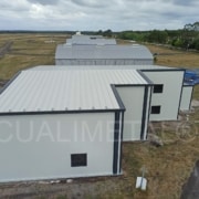 Hangar modular prefabricado. 500 m2 Biscarrosse (Francia) Cualimetal