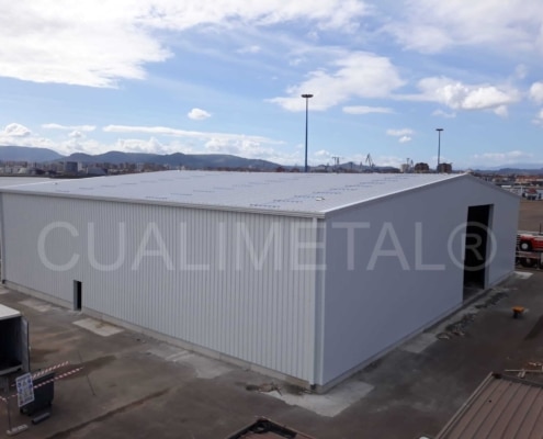 Nave industrial prefabricada. 1.050m2 Gijón (Asturias, España) Cualimetal