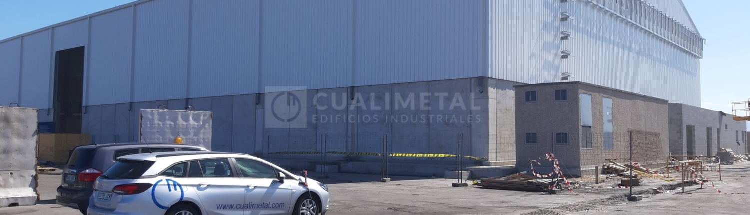 Nave industrial metálica 4.500m2. Gijón, Asturias (España) | Cualimetal 1