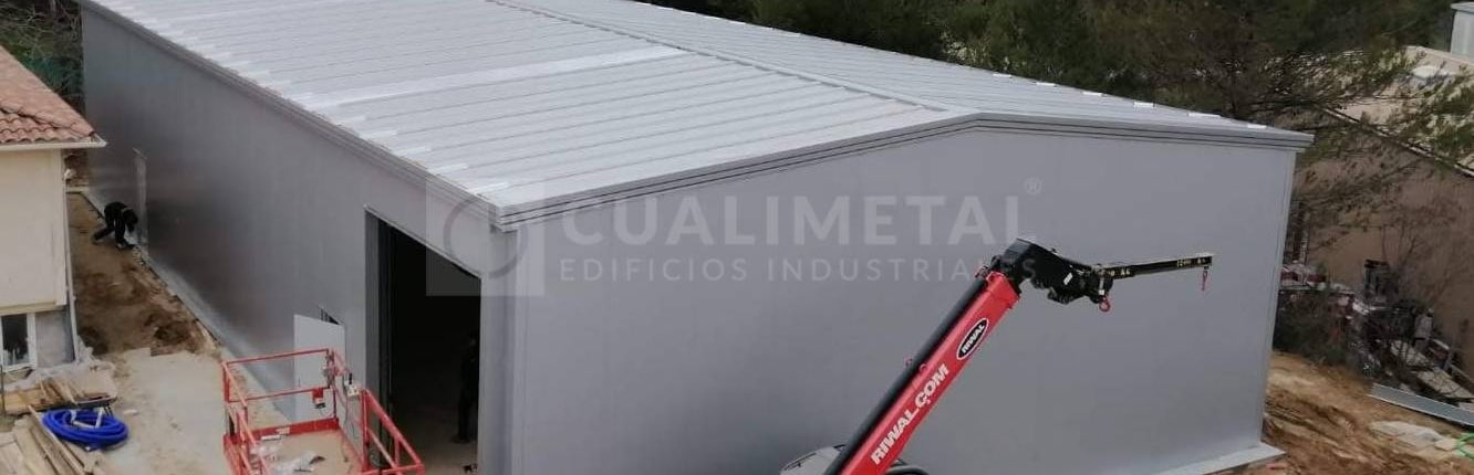 Nave industrial prefabricada metalica ECORAPID Cualimetal Gardanne Francia 7