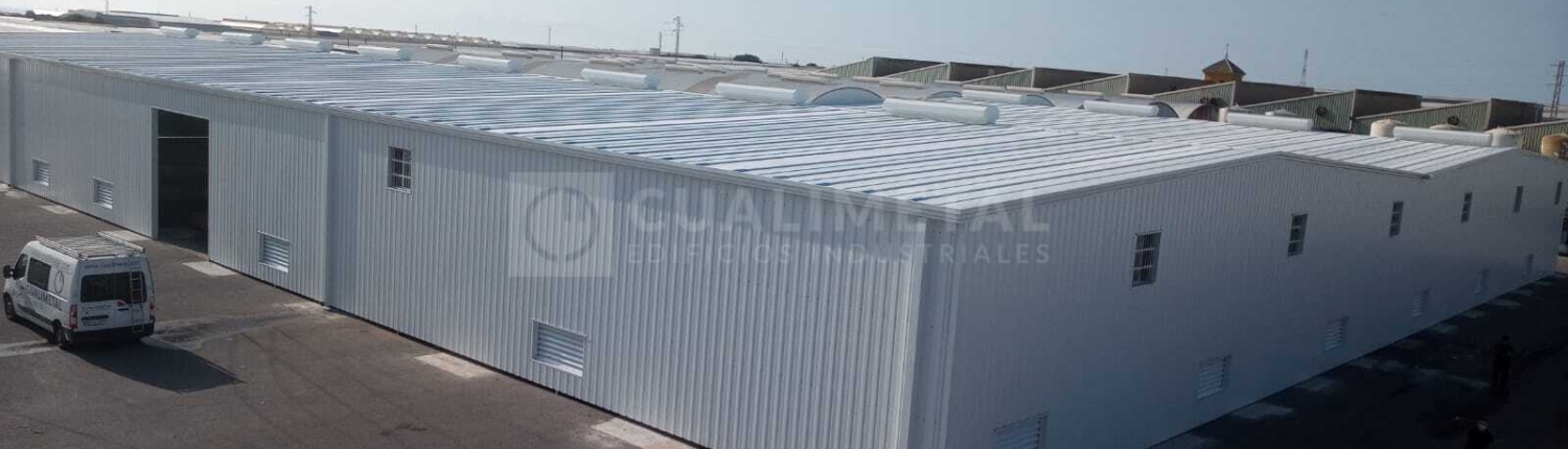 Naves industriales metálicas 3000m2. El Ejido, Almería (España) | Cualimetal 1