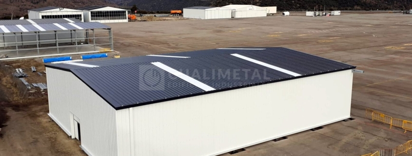Hangar metálico modular prefabricado ECORAPID Cualimetal La Seu dUrgell Lerida España 11