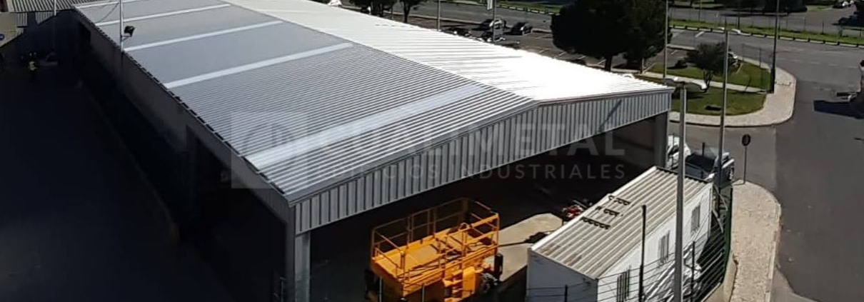 Nave modular prefabricada 500m2. Lisboa (Portugal) | Cualimetal 1