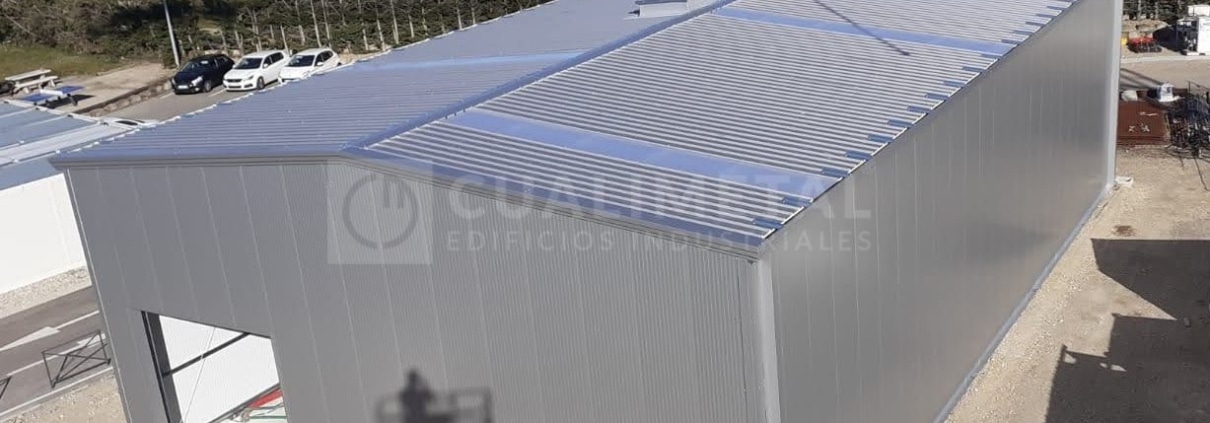 Nave industrial modular metalica ECORAPID Cualimetal Sant Priest Francia 7