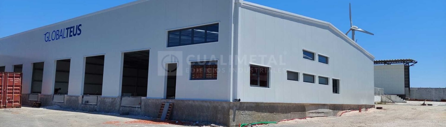 Nave prefabricada metálica 840m2. Sines (Portugal) 1 - Cualimetal