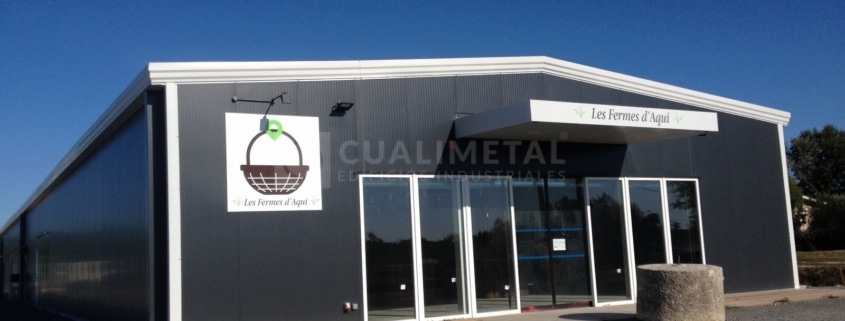 Nave industrial metalica ECORAPID Cualimetal Sadirac Francia 2