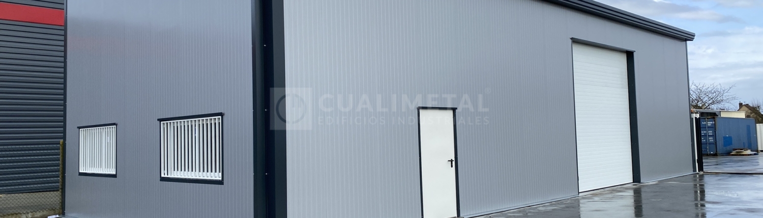 Nave industrial metalica ECORAPID Cualimetal Dammartin en Serve Francia 7