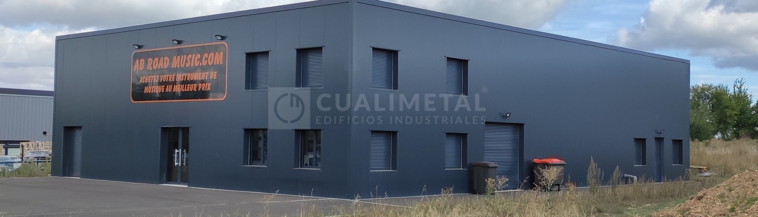 Nave metálica prefabricada 435m2. Dreux (Francia) | Cualimetal 1