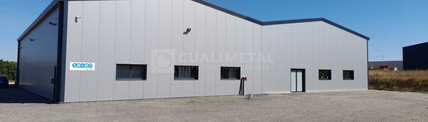 Nave metálica modular 1000m2. Réding (Francia) | Cualimetal 1