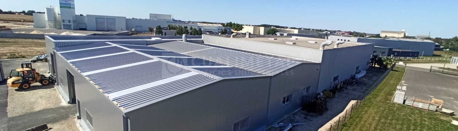 Nave modular metálica 477m2. La Chapelle Achard (Francia) | Cualimetal 1