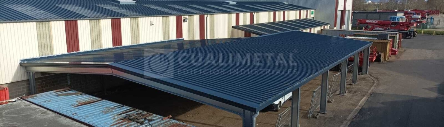 Nave modular industrial 475m2. Lillebonne (Francia) 1 - Cualimetal