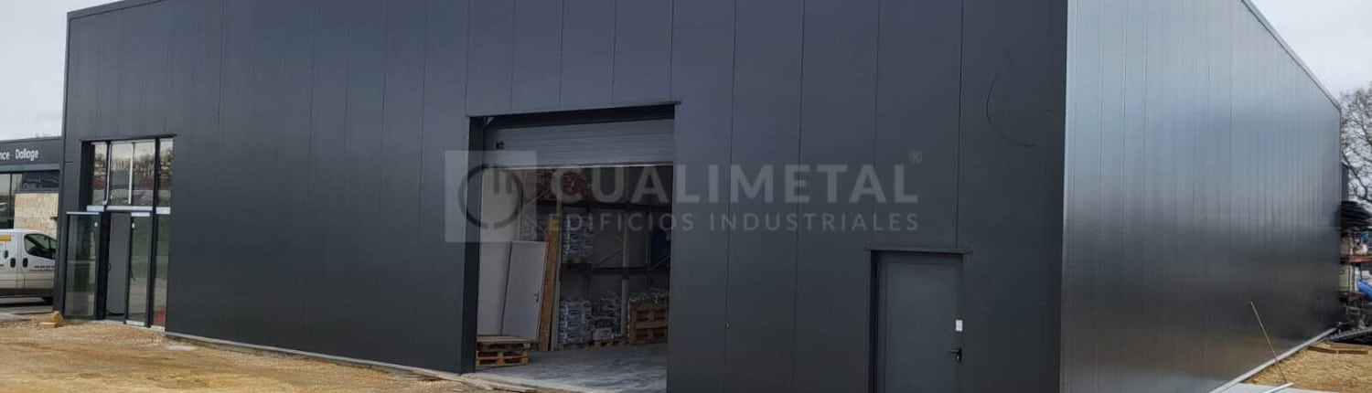 Nave metálica prefabricada 650m2. Poitiers (Francia) | Cualimetal 1