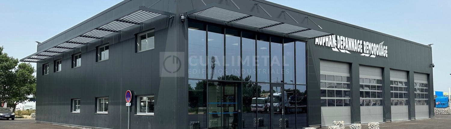 Nave modular metálica 775m2. Orange (Francia) | Cualimetal 1
