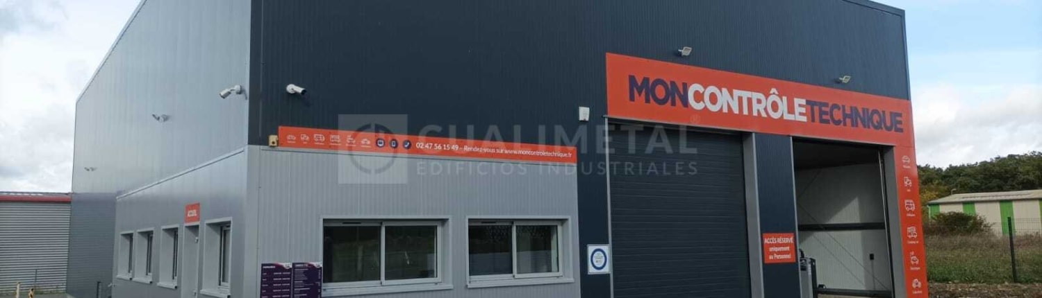 Nave industrial metalica ECORAPID Cualimetal Veretz Francia 8