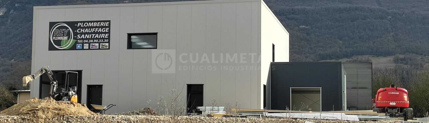 Nave metálica modular 310m2. Izeron (Francia) | Cualimetal 1