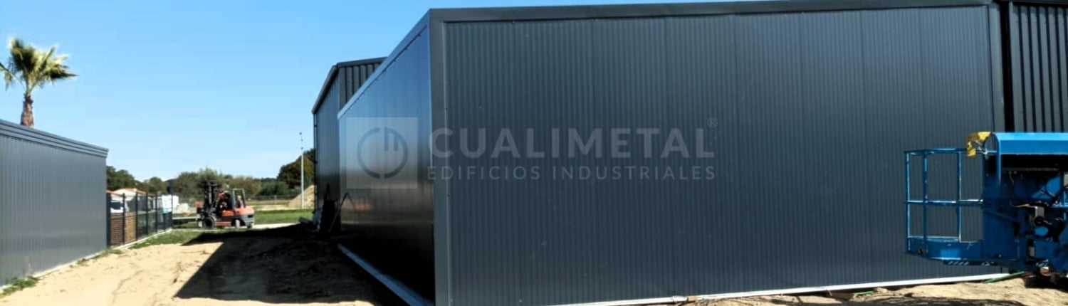 Nave modular metálica 100m2. Saint Gaudens (Francia) | Cualimetal
