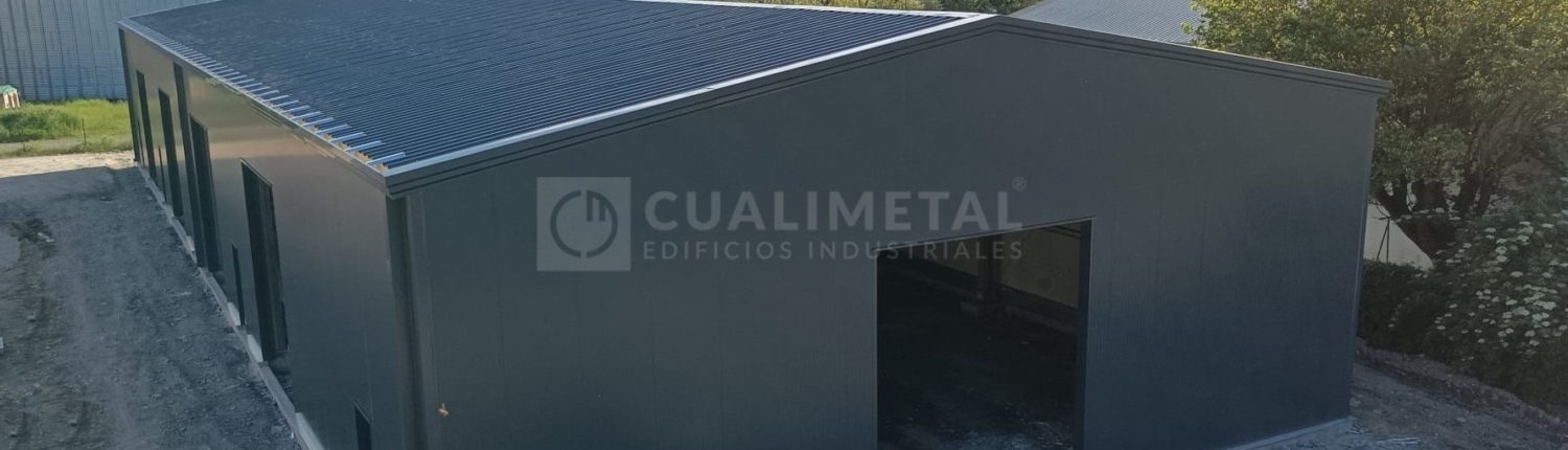 Nave industrial prefabricada metalica ECORAPID Cualimetal Gonzelin Francia 8