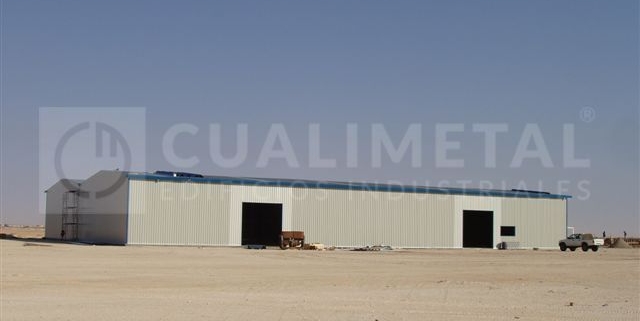 Nave industrial desmontable centro producción Ecorapid Nouakchott Mauritania Cualimetal 1