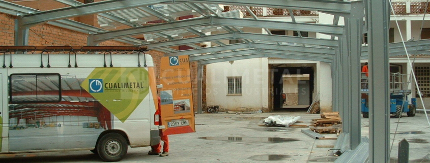 Nave industrial desmontable Ecorapid Almazar Soria Cualimetal 11