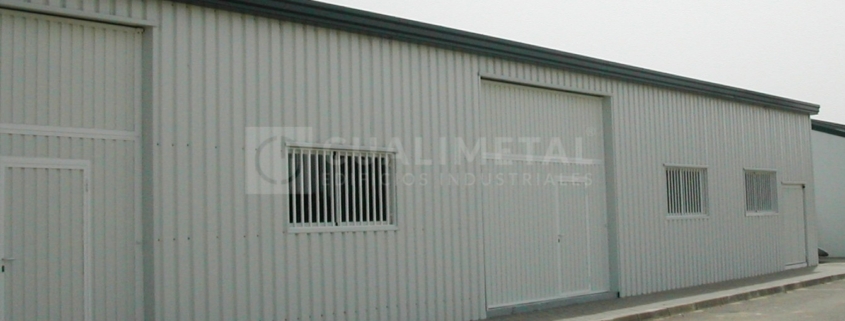 Nave industrial prefabricada modular Ecorapid Aeropuerto de Sevilla Cualimetal 7