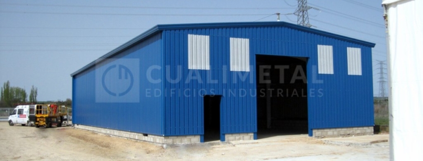 Nave industrial prefabricada taller centro productivo Ecorapid Guadalajara España Cualimetal 5