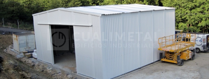 Hangar metálico para garaje PLENAVE 12.5. Beasaín, Guipúzcoa (España) | Cualimetal 1