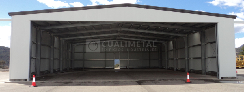 Hangar para helicopteros metálico modular ECORAPID Cualimetal La Seu dUrgell Lerida Espana 11