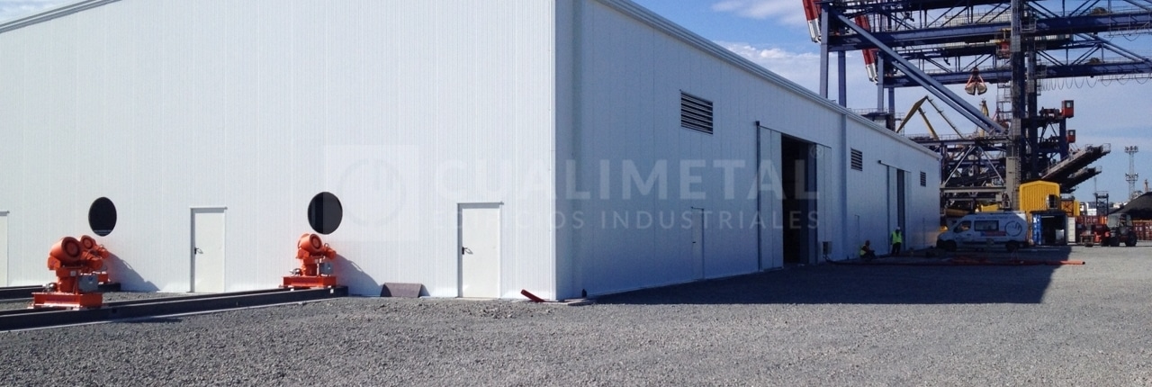 Nave modular metálica complejo industrial ECORAPID 1300m2. Burgas (Bulgaria) | Cualimetal 1
