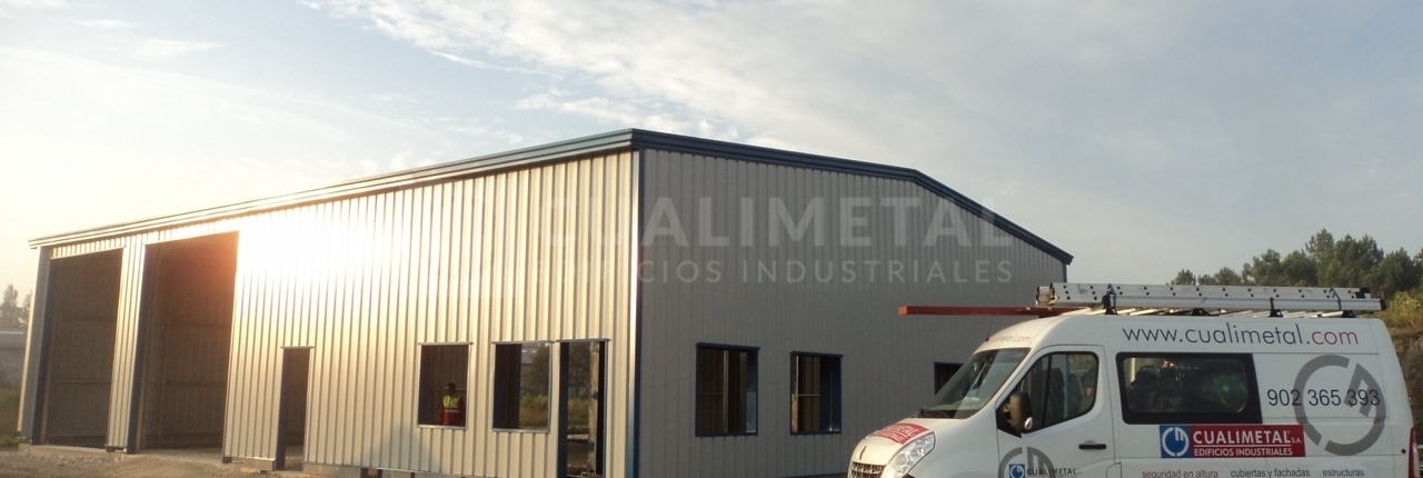 Nave industrial modular con entreplanta ECORAPID Cualimetal Bordeaux Francia 11